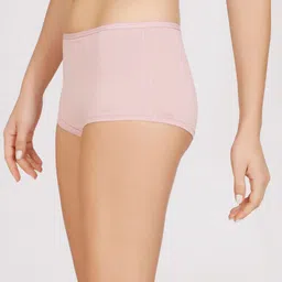 Nykd Women Pink Solid Cotton Boy Shorts Briefs image 2