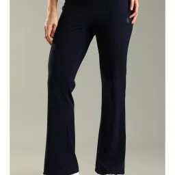 DOMIN8 Women's Lightweight Boot Cut Stretchy Track pant-Navy Blue-picture-14