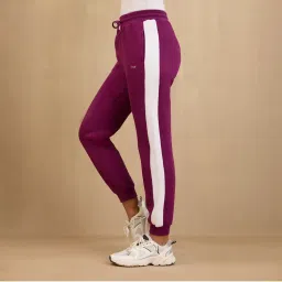 NYKD By Nykaa Cozy Fleece Joggers -NYLE501-Maroon-picture-16