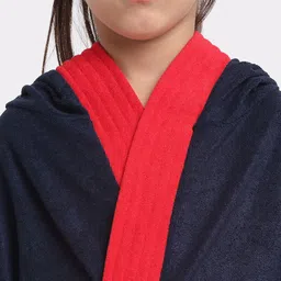 Creeva Solid Hooded Bath Robe image 2