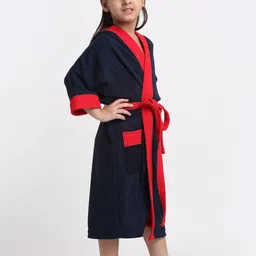 Creeva Solid Hooded Bath Robe image 3