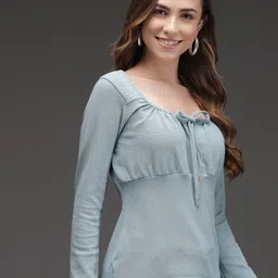 TANDUL Tie-Up Neck Top image 3