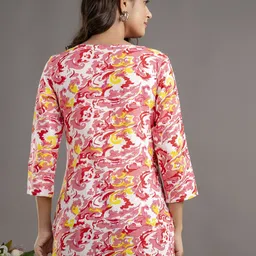 Shedika Floral Print Keyhole Neck Top image 4