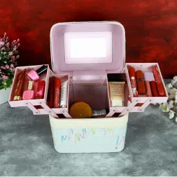 NFI Essentials Cosmetic Storage Makeup Bag for Womens Train Case Travel Pouch Organizer Trousseau-picture-28