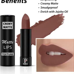 PERPAA Set Of 2 Creamy Matte Long-Stay Lipstick - Rust Orange 73 & Nude Brown 111 image 4