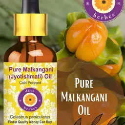 Deve Herbes Pure Natural Therapeutic Grade Pure Malkangani Oil - 630 ml image 3
