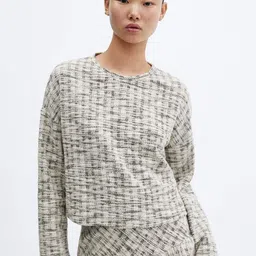 MANGO Women Woven T-shirt-image-46