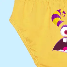 NUSYL Boys Pack Of 3 Printed Pure Cotton Briefs NUBCBRFPO3.0074 image 3