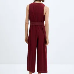 MANGO Sleeveless Belted Basic Jumpsuit image 3