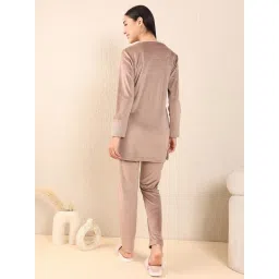 Sweet Dreams Women Kurti With Pyjama Beige image 4