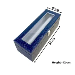 La Trove Premium Single Rod Bangle Organizer Box Blue image 3