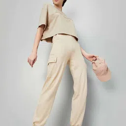 max Women Athleisure Cargo Joggers image 1
