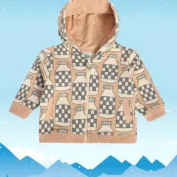 miniklub Graphic Print Zip-Front Hoodie image 1
