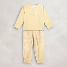 cherry crumble by nitt hyman Checked Full Sleeve Nightsuit Set image 1