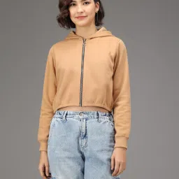 kotty Full-Sleeves Hoodie with Zip-Front Closure image 1