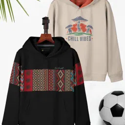 hellcat Pack of 2 Graphic Print Hooded T-Shirts image 1