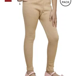 indiweaves Pack of 2 Girls Leggings with Elasticated Waistband image 1