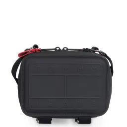 tommy hilfiger Brand Embossed Crossbody Bag with Zip Closure image 1