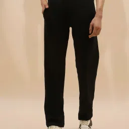 global republic Men Straight Track Pants with Elasticated Drawstring Waist image 1