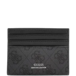 guess Logo Print Leather Card Holder image 1
