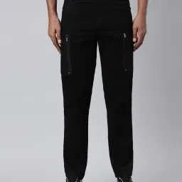 cinocci Men Relaxed Fit Cargo Pants with Insert Pockets image 1