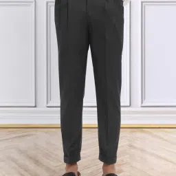 klotthe Men Pleated Slim Fit Trousers image 1
