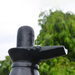 navyaksh Stone Lord Shiva Lingam Idol Showpiece image 1