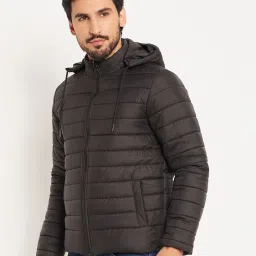 vero amore Men Quilted Regular Fit Bomber Jacket with Insert Pockets image 1