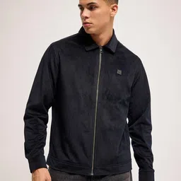the bear house Men Regular Fit Zip-Front Bomber Jacket image 1