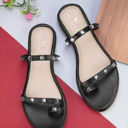xe looks Women Embellished Slip-On Flat Sandals image 1