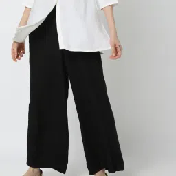 Mid-Rise Palazzo with Elasticated Waist image 1