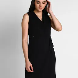 allen solly Women V-Neck Wrap Dress image 1