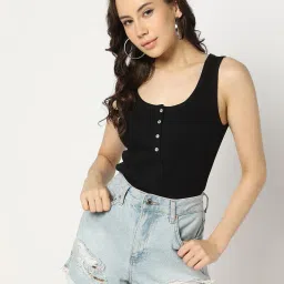 yousta Women Ribbed Tank Top image 1