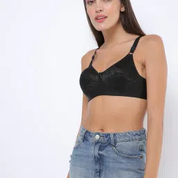 leading lady Floral Lace Cotton T-shirt Bra image 1