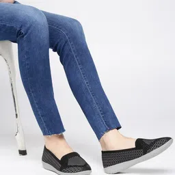 marc loire Textured Ballerina Flat Shoes image 1