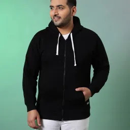 instafab plus Solid Full Sleeves Hoodie image 1