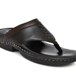 leoncino T-strap Flip-Flops with Brand Print Footbed image 1