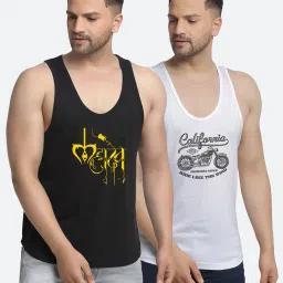 friskers Pack of 2 Printed Vests image 1