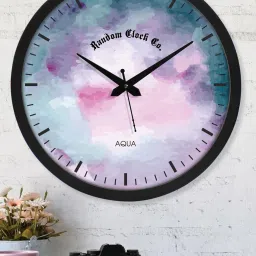 random Graphic Print Wall Clock image 1