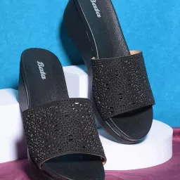 bata Women Embellished Slip-On Wedges image 1