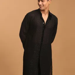 vastramay Embellished Georgette Long Kurta image 1