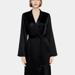 bellababebysk Satin Bath Robe with Belt image 1