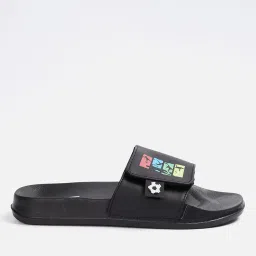 fame forever by lifestyle Boys Printed Slip-On Slides image 1