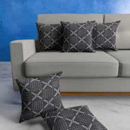 urban magic Set of 5 Geometric Print Cushion Covers 12" x 12" image 1