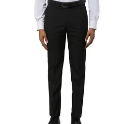 park avenue Men Relaxed Fit Trousers with Slip Pockets image 1