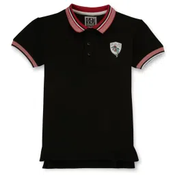 gini & jony Boys Regular Fit Polo T-Shirt with Patch-Work image 1