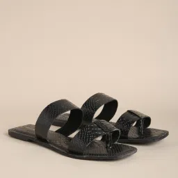 fyre rose Reptilian Pattern Double-Strap Sandals image 1