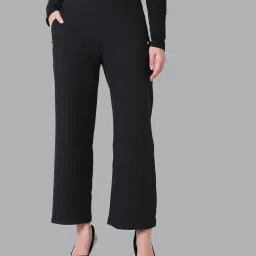 van heusen Athleisure Zipper Pocket & High Waist Wide Leg Pants image 1