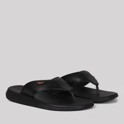 woodland Men Leather Thong-Strap Flip-Flops image 1