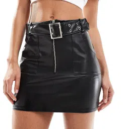 asos design Women Mini Skirt with Belt Detail image 1